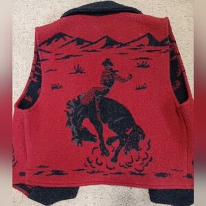 Red and Black Western Vest